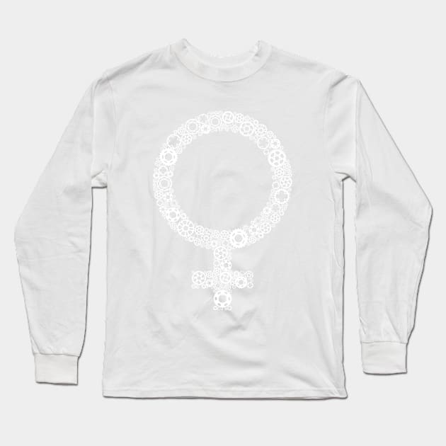 Bicycle Chainring Woman Long Sleeve T-Shirt by NeddyBetty